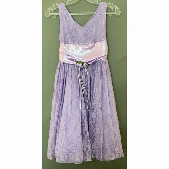SHANIL SP2049 Lavender Dress size 10 - Picture 2 of 6